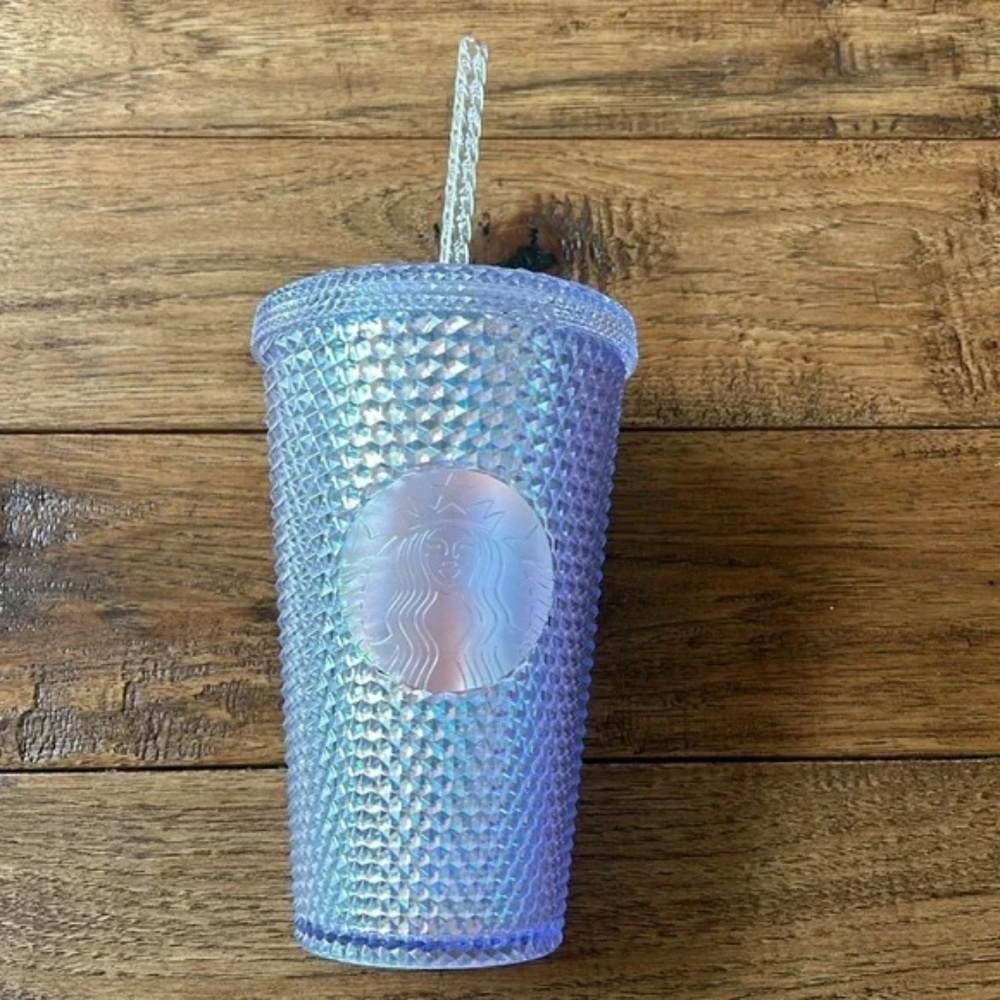 Starbucks 2023 Unicorn Iridescent Studded Grande 16oz Tumbler with Straw New NWT